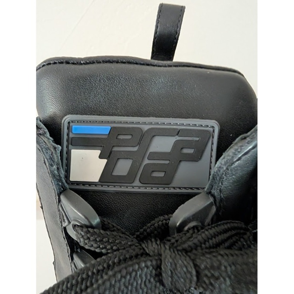 NIB Prada Black Leather Lace Up Chunky Heel Chelsea‎ Boots Women's 39.5 - Picture 12 of 12
